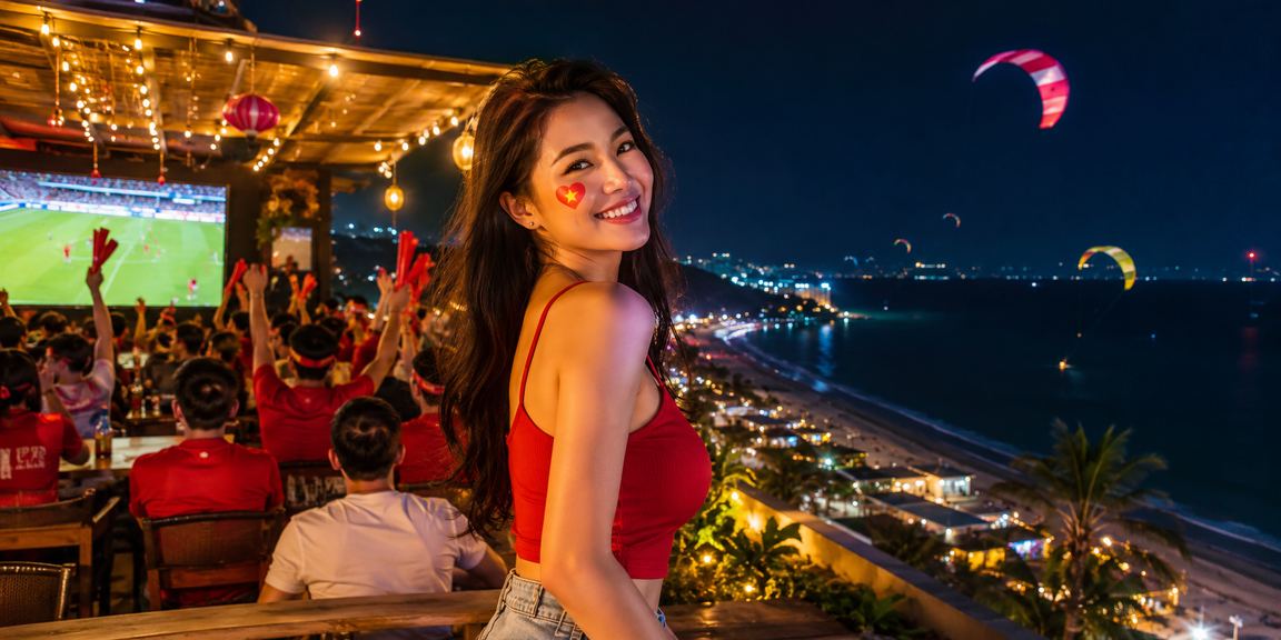 Người hâm mộ bóng đá Việt Nam theo dõi và đặt cược trực tuyến tại Mũi Né